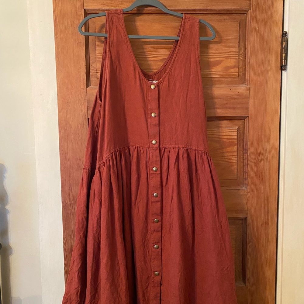 Not perfect linen volume dress